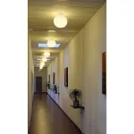BIG SUN CEILING светильник потолочный для лампы E27 75Вт макс., алюминий / стекло белое