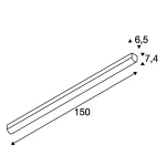 BENA LED 150 светильник накладной c LED 38Вт, 3000К, 4400лм, белый