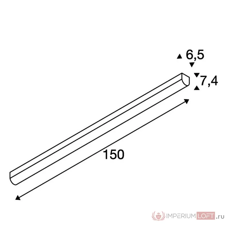 BENA LED 150 светильник накладной c LED 38Вт, 3000К, 4400лм, белый от ImperiumLoft
