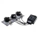 NEW TRIA 3 DL SET светильник с 3 COB LED по 6Вт (30Вт), 2700К, 2400lm, 38°, с бл. питания, алюмиий