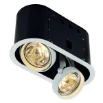 AIXLIGHT® PRO, 2 FRAME ROUND корпус с рамкой для 2-х светильников MODULE, текстурный белый/ черный