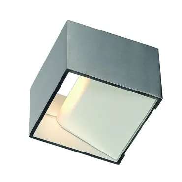 LOGS IN светильник настенный с COB LED 5Вт (6.7Вт), 3000K, 300lm, матированный алюминий / белый