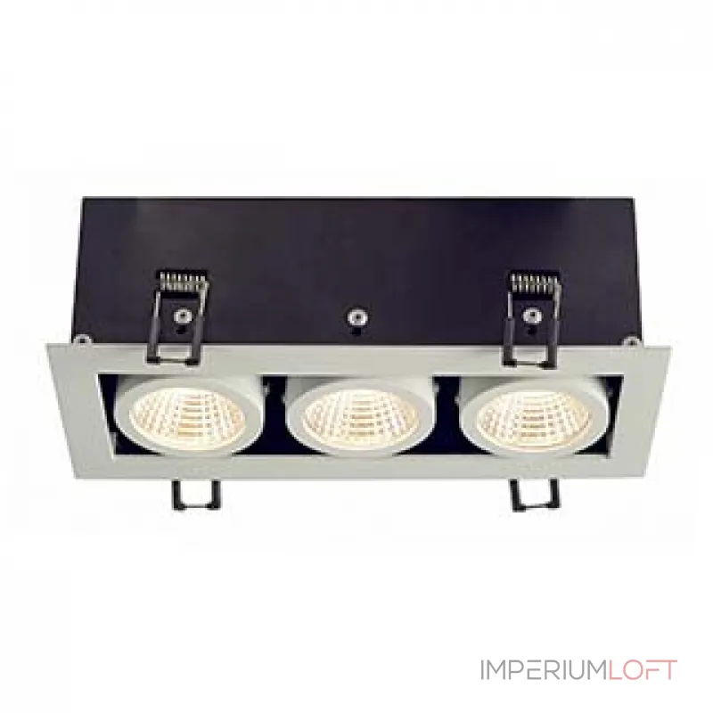KADUX 3 LED SET, светильник с COB LED 3х 6.2Вт (22Вт), 3000К, 1830lm, 38°, с бл. питания, белый