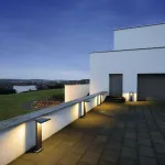 TRAPECCO FLOOR светильник IP44 с LED 9.8Вт (10Вт), 3000К, 850lm, антрацит