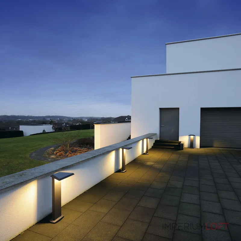 TRAPECCO FLOOR светильник IP44 с LED 9.8Вт (10Вт), 3000К, 850lm, антрацит