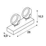 KALU 2 LED FLOOR светильник напольный с COB LED 34Вт, 3000К, 2000лм, 60°, черный от ImperiumLoft