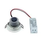 NEW TRIA LED DL ROUND SET, светильник с COB LED 6.2Вт, 3000K, 38°, 600lm, с блоком питания, белый