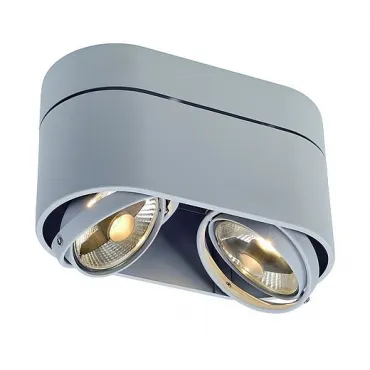 KARDAMOD ROUND ES111 DOUBLE светильник накладной для ламп ES111 2x75Вт макс., серебристый