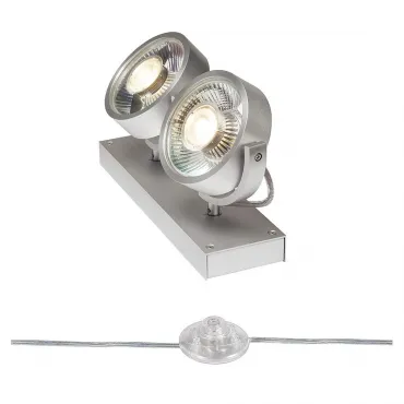 KALU FLOOR 2 QPAR111 светильник напольный для 2-х ламп ES111 по 75Вт макс., матированный алюминий