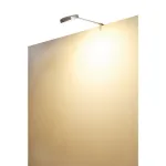 LED DISPLAY светильник на струбцине с 66 SMD LED 9Вт (16Вт), 3000K, 1060lm, серебристый