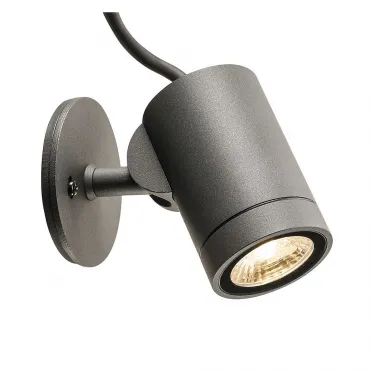 HELIA LED SPOT светильник накладной IP55 c LED 8Вт, 3000К, 480лм, 38°, с кабелем 3м, антрацит от ImperiumLoft