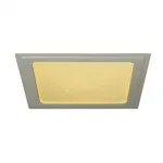 SENSER SQUARE 6W светильник встраиваемый 350mA c SMD LED 6Вт, 3000K, 240lm, без БП, серебристый
