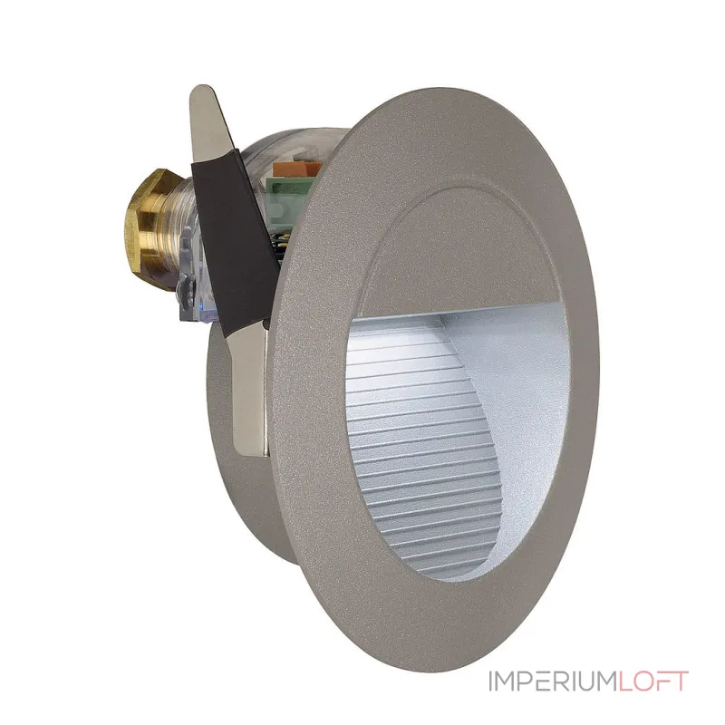 DOWNUNDER LED 14 светильник встраиваемый IP44 c 14 SMD LED 0.8Вт, 6500K, 65lm, темно-серый