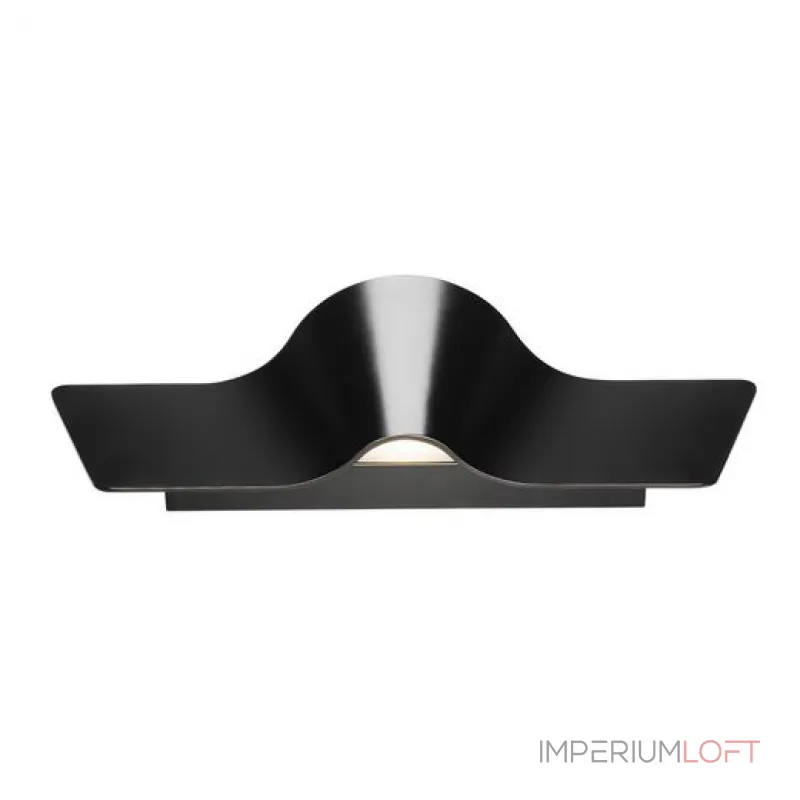 WAVE WALL 45 светильник настенный димм. с LED 2х 9Вт (21 Вт), 3000K, 1100lm, черный WAVE WALL 45 светильник настенный димм. с LED 2х 9Вт (21 Вт), 3000K, 1100lm, черный