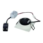 NEW TRIA LED DL SQUARE SET, светильник с COB LED 3Вт, 3000K, 38°, 300lm, с блоком питания, белый