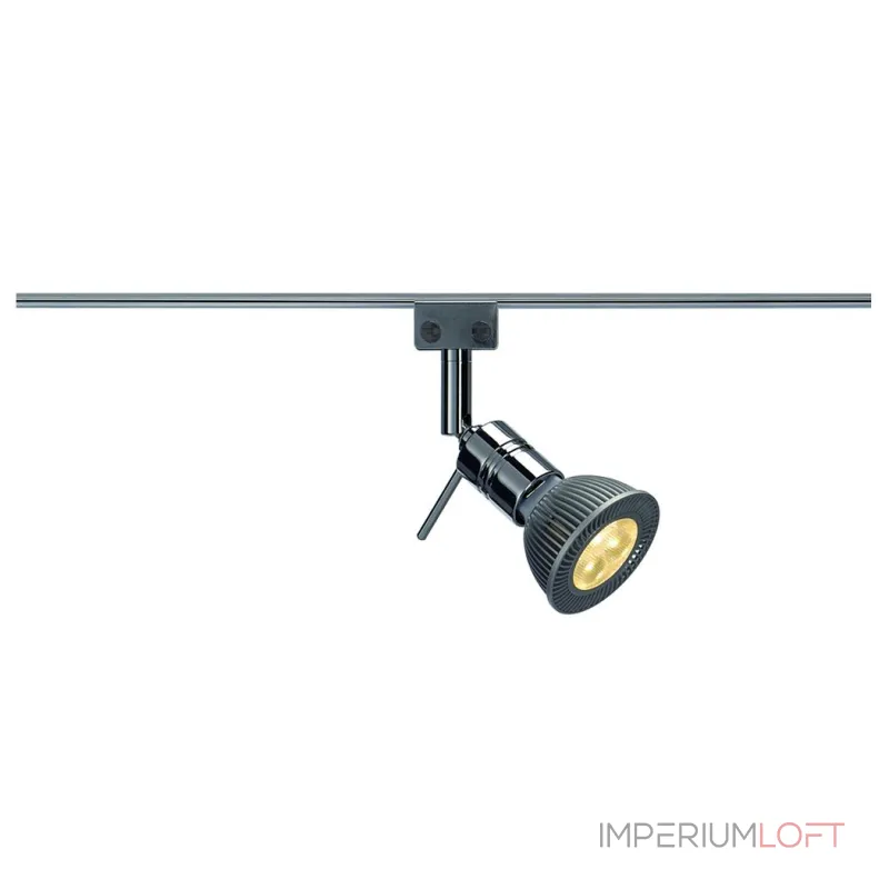 MINI ALU TRACK/GLU-TRAX®, SOLO 90° светильник для лампы MR16 35Вт макс., хром