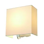 ACCANTO SPOT SQUARE светильник настенный c LED 1Вт, 3000К, 95lm и для лампы E27 24Вт макс., белый