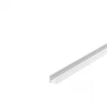GRAZIA 20, профиль накладной стандарт с желобками, 1 м, без экрана, белый