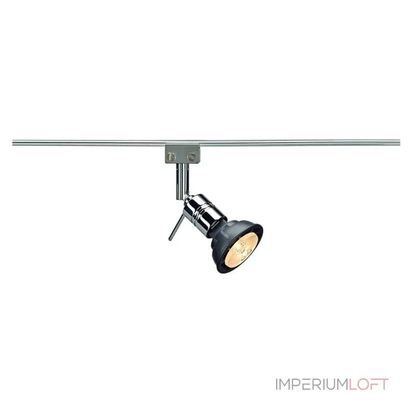 MINI ALU TRACK/GLU-TRAX®, SOLO 90° светильник для лампы MR16 35Вт макс., хром
