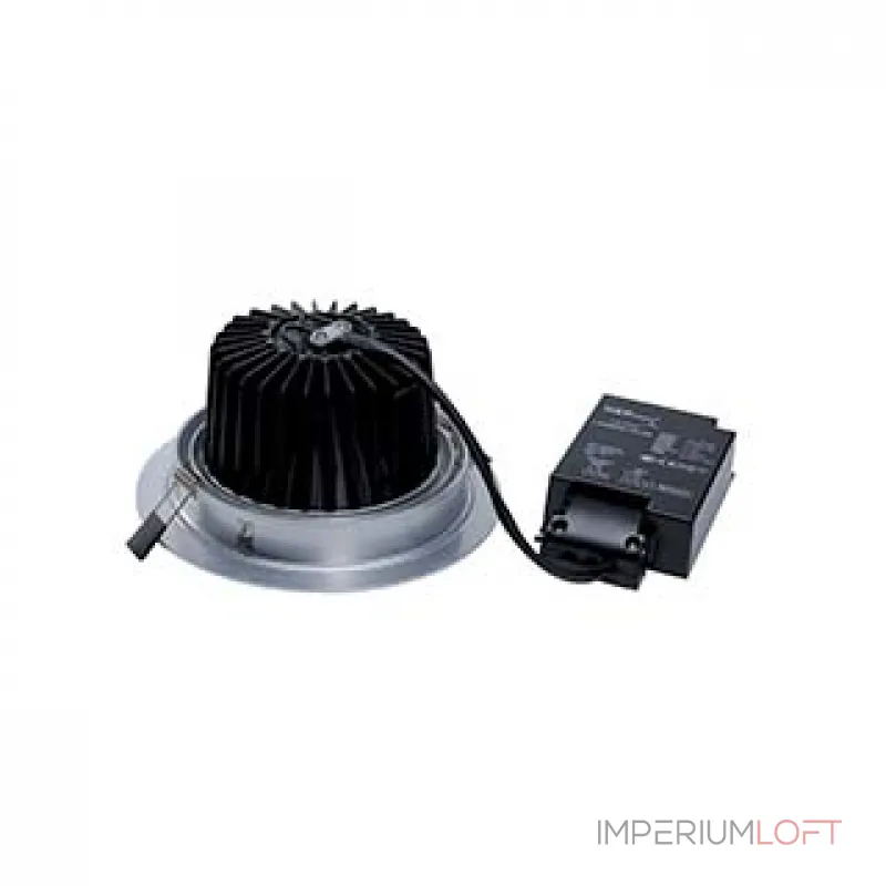 NEW TRIA XXL ROUND SET светильник с COB LED 25ВТ (29Вт), 3000К, 2500lm, 38°, с бл. питания, алюминий