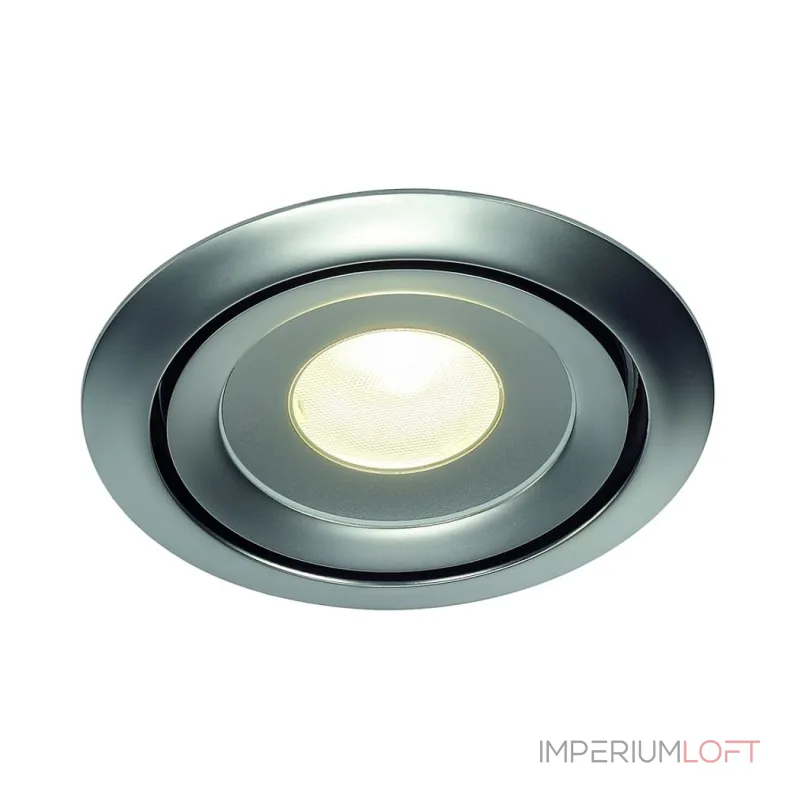 LUZO LED DISK светильник встраиваемый c Fortimo LED Disk 12Вт, 2700К, 800lm, 85°, матовый хром