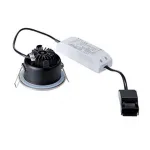 OUT 65 ROUND LED SET, светильник IP65 встраив. с LED 9(12)Вт, 38°, 3000K, 460lm, с БП, титан