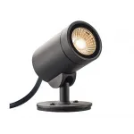 HELIA LED SPOT светильник накладной IP55 c LED 8Вт, 3000К, 480лм, 38°, с кабелем 3м, антрацит