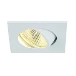 NEW TRIA LED DL SQUARE SET, светильник с COB LED 3Вт, 3000K, 38°, 300lm, с блоком питания, белый