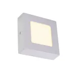 SENSER SQUARE 6W светильник накладной 230V c SMD LED 6Вт (6.7Вт), 3000K, 230lm, c БП, серебристый