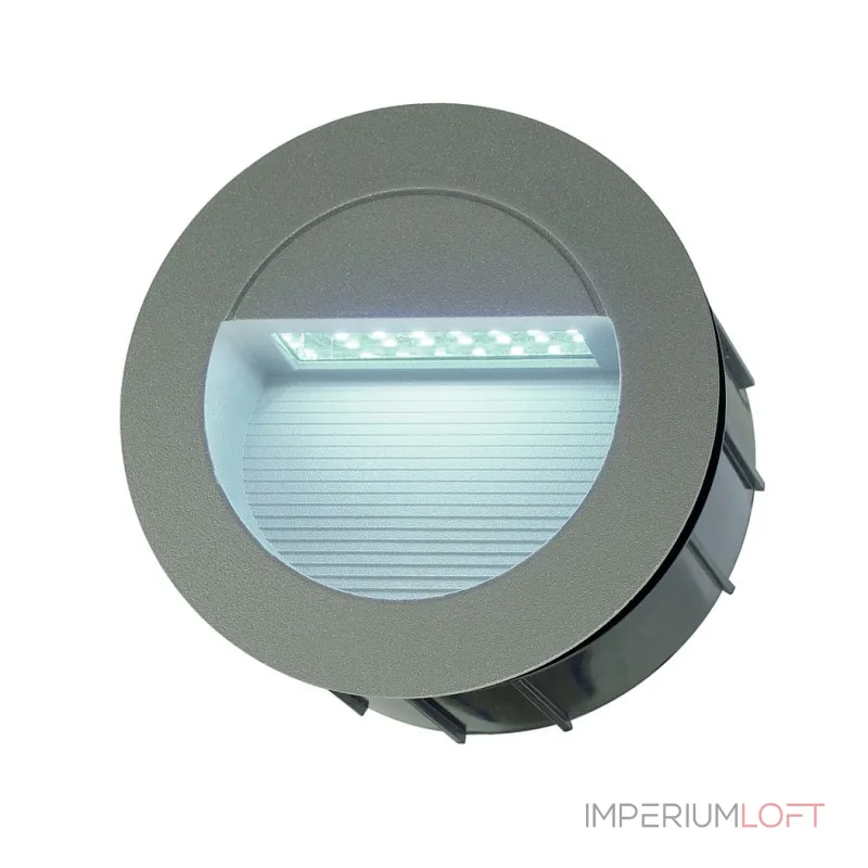 DOWNUNDER LED 14 светильник встраиваемый IP44 c 14 SMD LED 0.8Вт, 6500K, 65lm, темно-серый
