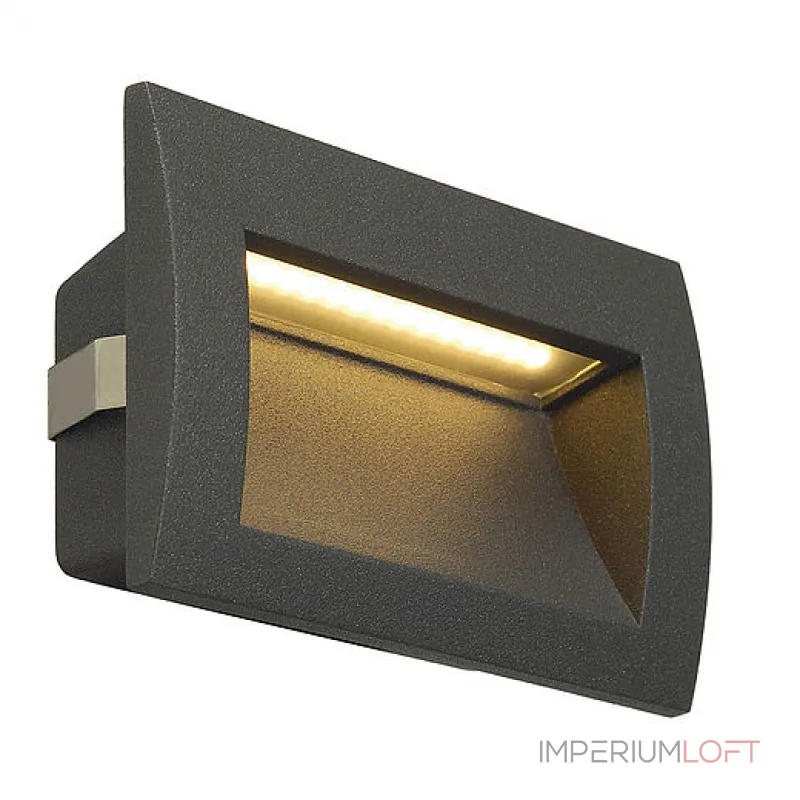 DOWNUNDER OUT LED M светильник встраиваемый IP55 c SMD LED 0.96Вт (3.3Вт), 3000К, 85lm,антрацит