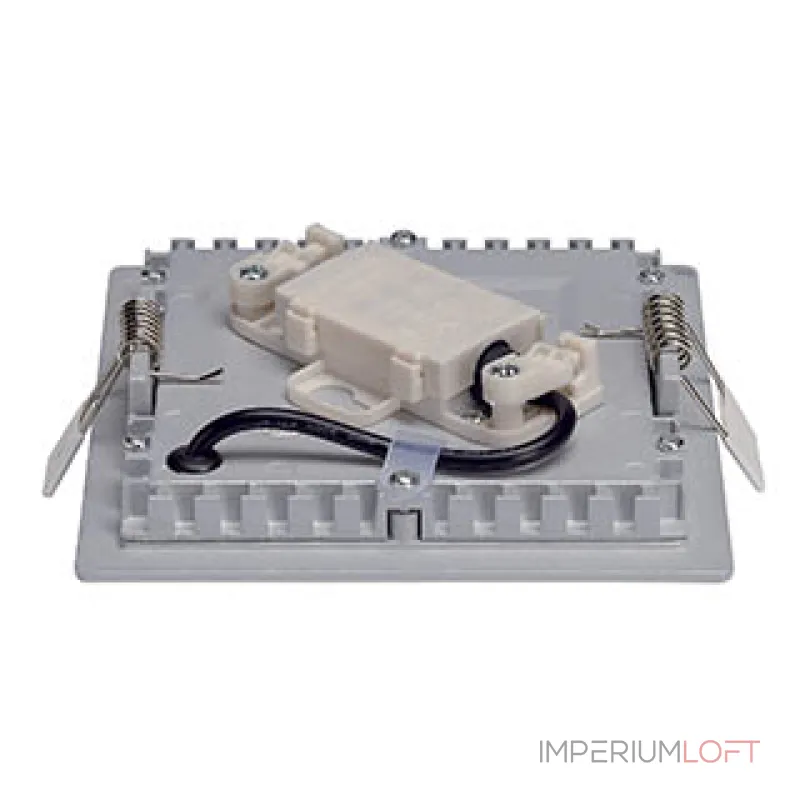 SENSER SQUARE 6W светильник встраиваемый 350mA c SMD LED 6Вт, 3000K, 240lm, без БП, серебристый