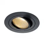 NEW TRIA LED DL ROUND SET, светильник с COB LED 6.2Вт, 2700K, 38°, 600lm, с блоком питания, черный