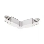 3Ph | S-TRACK, коннектор гибкий с разъемами подвода питания, 16А макс., белый