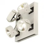 KALU 4 SQUARE LED светильник накладной с COB LED 60Вт, 3000К, 4000лм, 24°, белый/ черный
