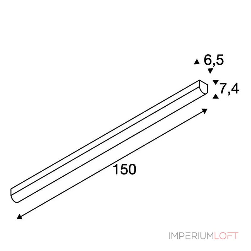 BENA LED 150 светильник накладной c LED 38Вт, 4000К, 4600лм, белый