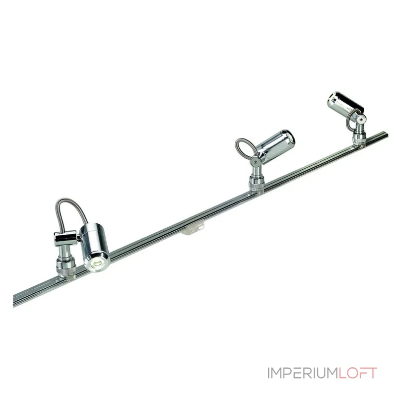 MINI ALU TRACK/GLU-TRAX®, LED SPOT светильник с PowerLED 1Вт, 3000К, 80lm, хром