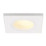 DOLIX OUT SQUARE GU10 светильник встраиваемый IP44 для лампы GU10 35Вт макс., белый / стекло матовое