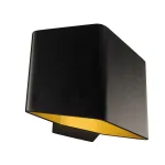 CARISO WL-1 светильник настенный с LED 7.6Вт (11Вт), 3000К, 190lm, черный/ латунь