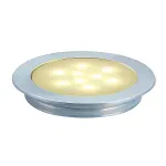 LED SLIM LIGHT светильник встраиваемый IP67 c 9 SMD LED, 0.5Вт, 3000K, 20lm, 12В~, полир. алюминий