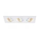 NEW TRIA 3 DL SET светильник с 3 COB LED по 6Вт (30Вт), 3000К, 2500lm, 38°, с блоком питания, белый