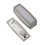 MERIDIAN BOX SENSOR светильник настенный IP54 с датч. движения для лампы E27 25Вт макс., серебристый