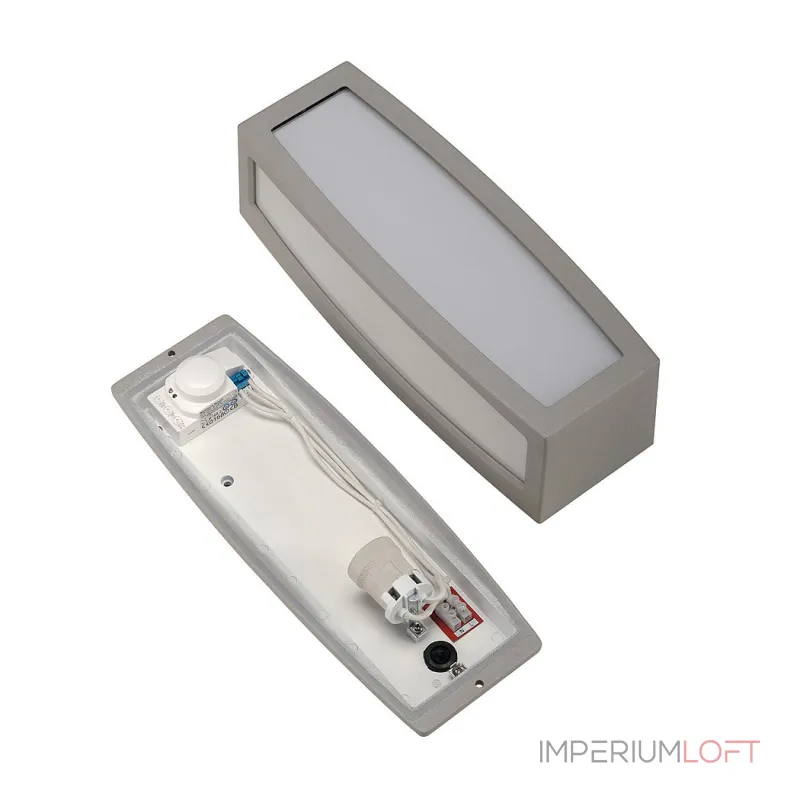 MERIDIAN BOX SENSOR светильник настенный IP54 с датч. движения для лампы E27 25Вт макс., серебристый