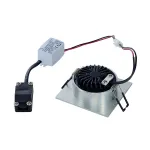 NEW TRIA LED DL SQUARE SET, светильник с COB LED 3Вт, 3000K, 38°, 300lm, с блоком питания, алюминий
