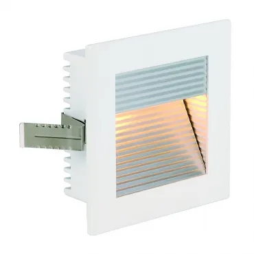 FLAT FRAME, CURVE светильник встраиваемый для лампы QT9 G4 20Вт макс., белый/ алюминий
