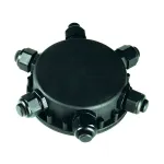 Коробка монтажная IP55 (7-14 кв.мм) 6 входов, с клеммной колодкой, черный от ImperiumLoft
