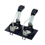 NEW TRIA 2 MR16 светильник встраиваемый для 2-x ламп MR16 по 50Вт макс., матовый черный