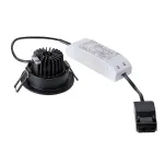 NEW TRIA 68 LED ROUND SET светильник с COB LED 9Вт (12Вт), 3000К, 775lm, 38°, с бл. питания, черный