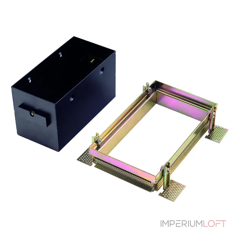 AIXLIGHT® PRO 50, 2 FRAMELESS корпус безрамочный для 2-х светильников MODULE, черный