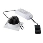 PATTA-I SQUARE светильник IP65 встраиваемый c LED 9Вт(12Вт), 38°, 3000K, 800lm, белый